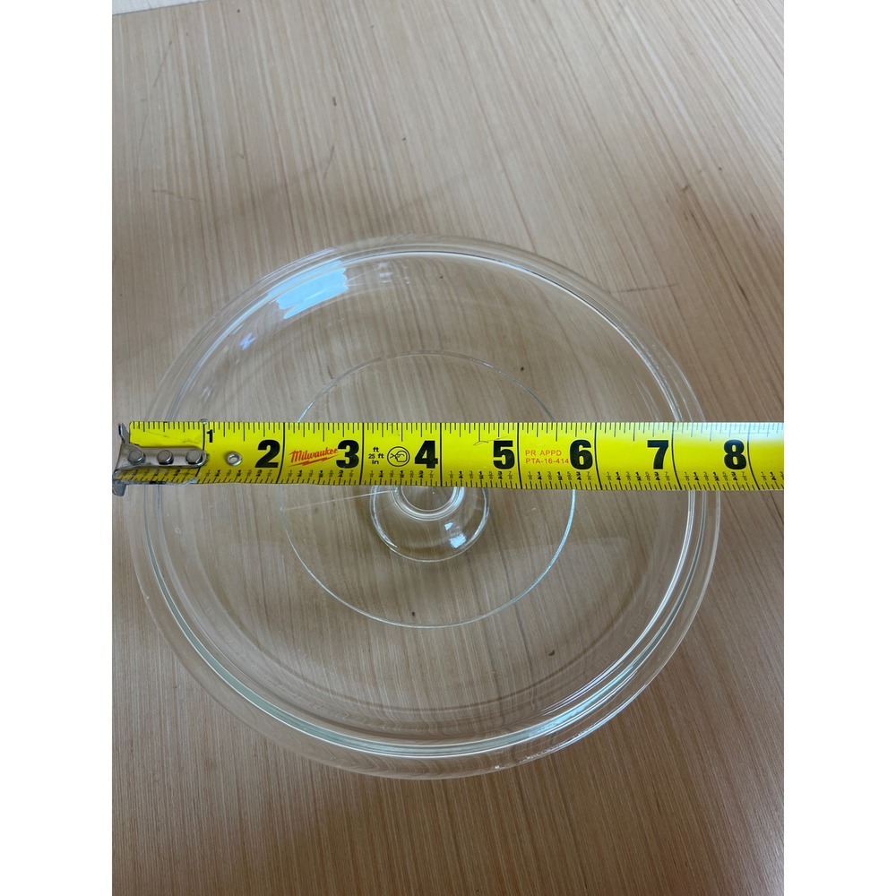 Pyrex G5C A 22 Clear Glass Round Replacement Lid with Knob Handle - Picture 6 of 8